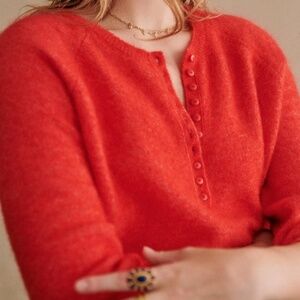 Sezane Léon Jumper Rouge - Size XS